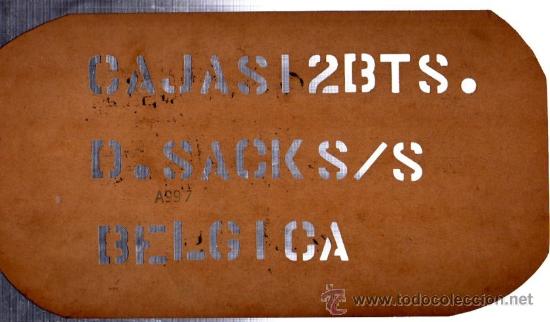 Sammlung von Weinen und Lik&ouml;ren: PLANTILLA PUBLICIDAD CAJA DE VINO, CAJAS 12 LTS. D.SACKS, B&Eacute;LGICA. 31X17CM