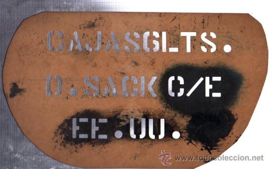 Sammlung von Weinen und Lik&ouml;ren: PLANTILLA PUBLICIDAD CAJA DE VINO, CAJAS 12 BOTELLAS D. SACK EE.UU. 28POR17CM