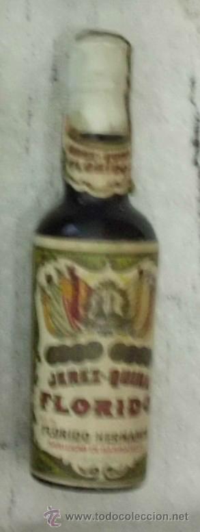 Coleccionismo de vinos y licores: BOTELLIN JEREZ-QUINA FLORIDO. FLORIDO HERMANOS. SANLUCAR DE BARRAMEDA    RF-2095