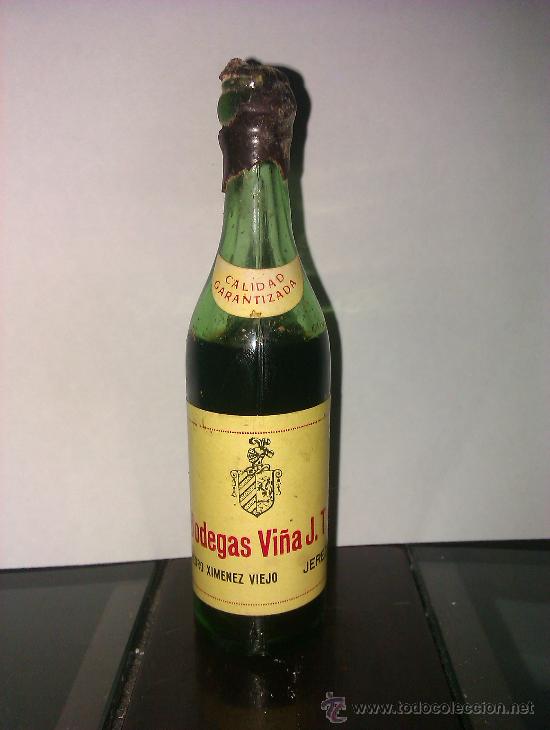 Sammlung von Weinen und Lik&ouml;ren: BOTELLIN BODEGAS VI&Ntilde;A J.T. PEDRO XIMENEZ VIEJO. JEREZ.