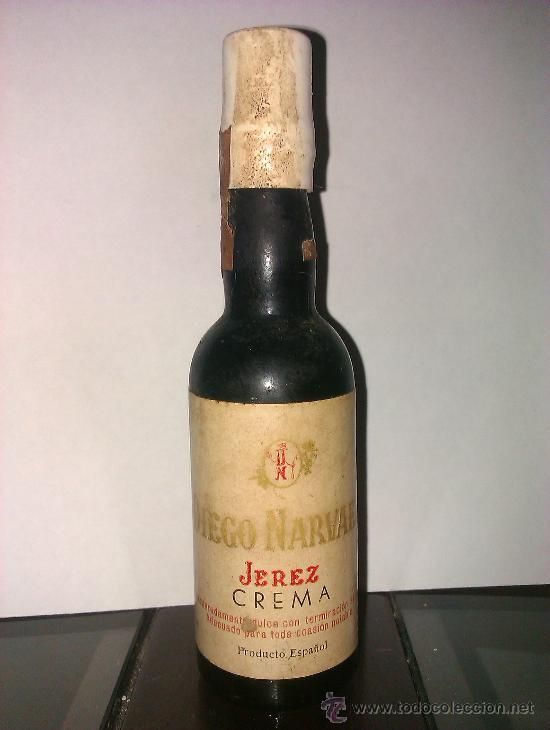 Sammlung von Weinen und Lik&ouml;ren: BOTELLIN DIEGO NARVAEZ. JEREZ. CREMA.