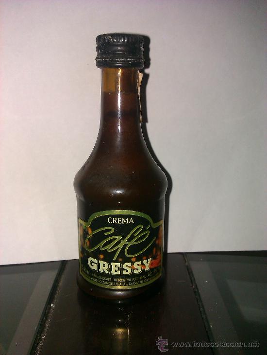 Sammlung von Weinen und Lik&ouml;ren: BOTELLIN CREMA CAFE GRESSY. CARTAGENA.
