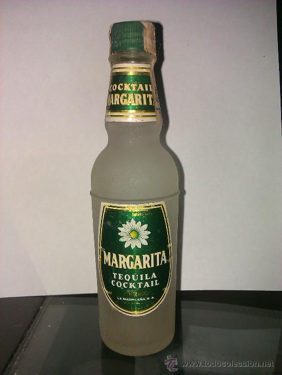 Sammlung von Weinen und Lik&ouml;ren: BOTELLIN MARGARITA. TEQUILA COCKTAIL. MEXICO.