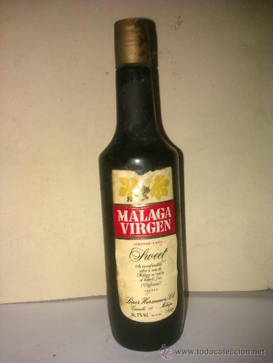 Collectionnisme de vins et liqueurs: BOTELLIN DE MALAGA VIRGEN. SWEET. LOPEZ HERMANOS.