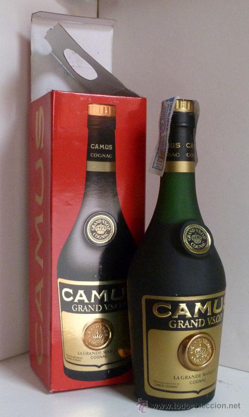Antigua botella cognac camus. grand v.s.o.p. si - Vendido en Venta Directa  - 107138499