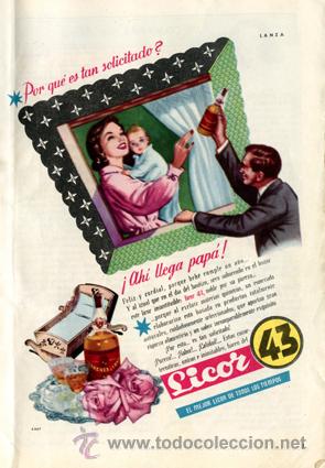 Collection of wines and liquors: P&aacute;gina Publicidad Original *LICOR 43*  Agencia Publicidad LANZA -Vintage - Retro- A&ntilde;o 1955
