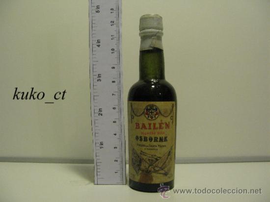 Collection of wines and liquors: Botellita licor de oloroso seco Bail&eacute;n Osborne