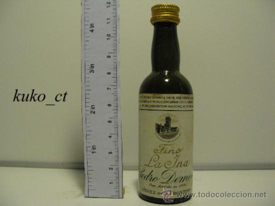 Collectionnisme de vins et liqueurs: BOTELLITA BOTELLIN FINO LA INA  PEDRO DOMECQ