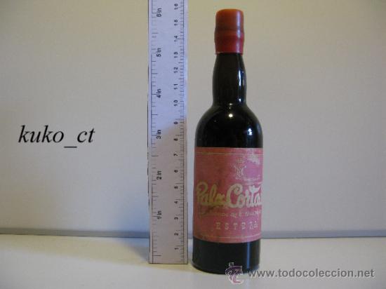 Collectionnisme de vins et liqueurs: BOTELLITA BOTELLIN PALO CORTADO HEREDEROS DE E. MACHUCA