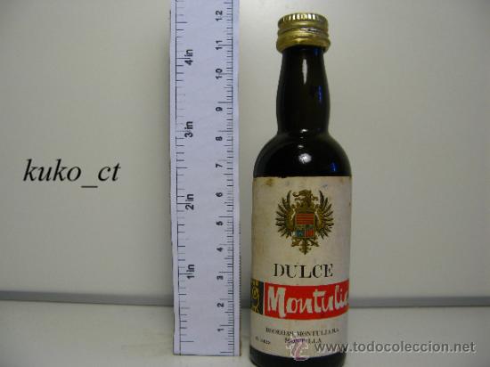 Sammlung von Weinen und Lik&ouml;ren: BOTELLITA BOTELLIN DULCE MONTULIA BODEGAS MONTULIA