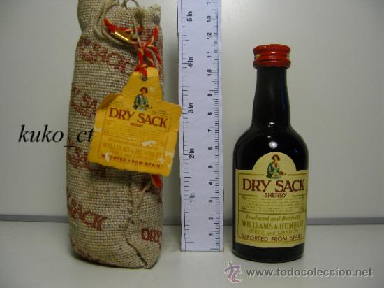 Sammlung von Weinen und Lik&ouml;ren: BOTELLITA BOTELLIN SHERRY DRY SACK DESTILERIAS WILLIAMS HUMBERT