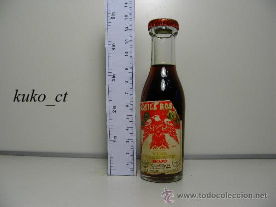 Sammlung von Weinen und Lik&ouml;ren: BOTELLITA BOTELLIN VERMOUTH VINO AGUILA ROSSA