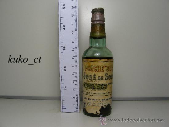 Sammlung von Weinen und Lik&ouml;ren: BOTELLITA BOTELLIN PONCHE DESTILERIAS JOSE DE SOTO