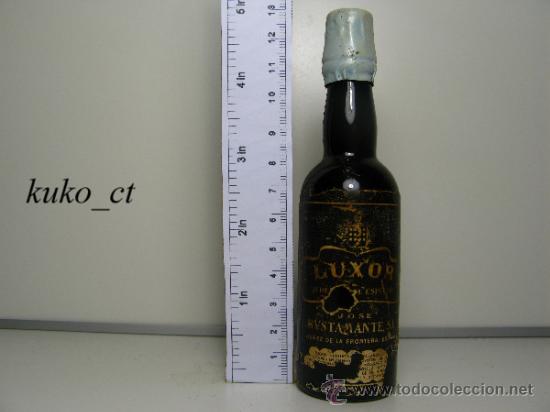 Sammlung von Weinen und Lik&ouml;ren: BOTELLITA BOTELLIN JEREZ ESPECIAL LUXOR  DESTILERIAS JOSE BUSTAMANTE