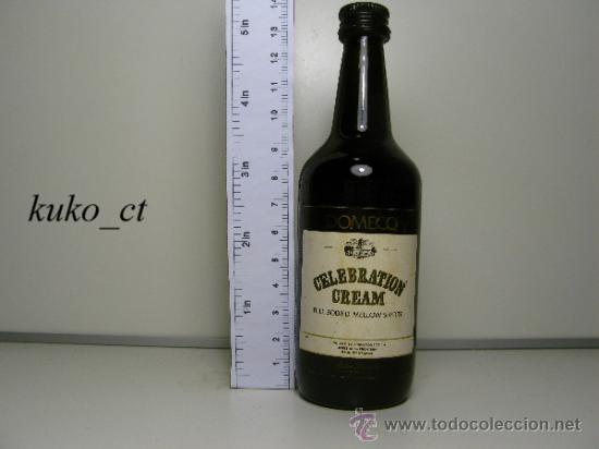 Collection of wines and liquors: BOTELLITA BOTELLIN FULL MEDIUM SHERRY CELEBRATION CREAM PEDRO DOMECQ