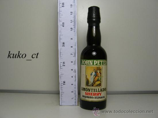 Collection of wines and liquors: BOTELLITA BOTELLIN AMONTILLADO SHERRY JOHN PETER BODEGAS PALOMINO & VERGARA