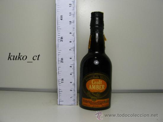 Collection of wines and liquors: BOTELLITA BOTELLIN AMONTILLADO SHERRY CROFT AMBER BODEGAS CROFT