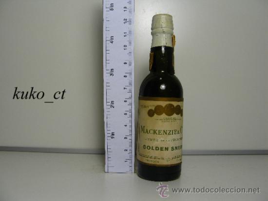 Collection of wines and liquors: BOTELLITA BOTELLIN MACKENZIE GOLDEN SHERRY DESTILERIAS MACKENZY & C