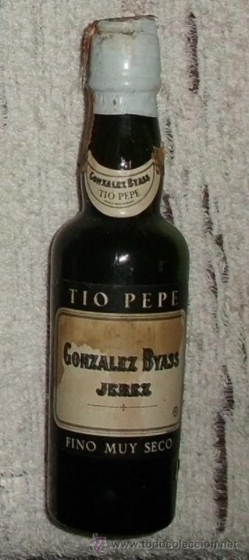 Coleccionismo de vinos y licores: BOTELLIN TIO PEPE. BODEGAS GONZALEZ BYASS. JEREZ RF-2534