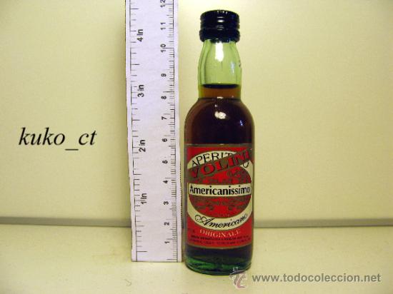 Collection of wines and liquors: BOTELLITA BOTELLIN APERITIVO VOLINI AMERICANISSIMO DESTILERIAS B OLIVIER