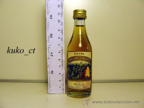 Sammlung von Weinen und Lik&ouml;ren: BOTELLITA BOTELLIN RON MIEL CANARIO COCAL DESTILERIAS COCAL CANARIAS