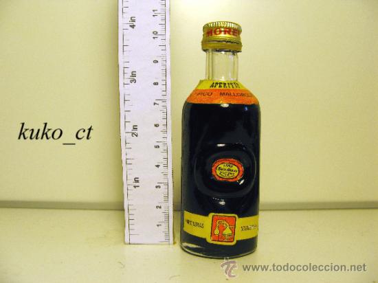Collection of wines and liquors: BOTELLITA BOTELLIN APERITIVO PALO MOREY TIPICO MALLORQUIN DESTILERIAS MOREY