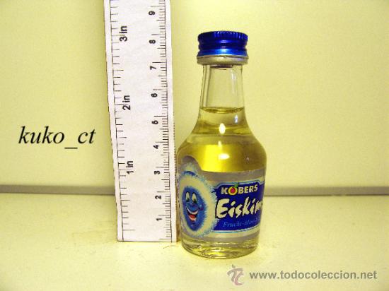 Collection of wines and liquors: BOTELLITA BOTELLIN MINT KOBER&acute;S  EISKIMO DESTILERIAS KOBER ALEMANIA