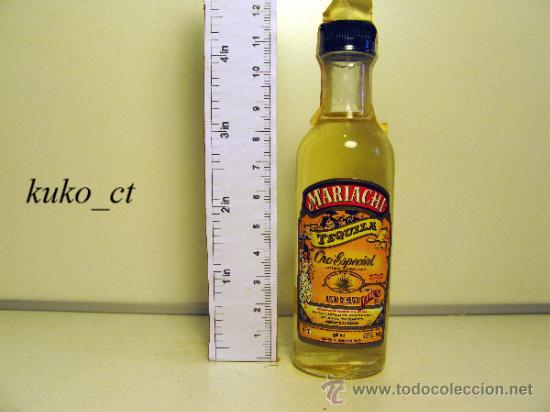 Collection of wines and liquors: BOTELLITA BOTELLIN TEQUILA MARIACHI ORO ESPECIAL JOVEN ABOCADO HECHO EN MEXICO OCTAPALUCA