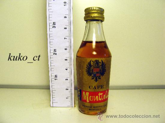 Sammlung von Weinen und Lik&ouml;ren: BOTELLITA BOTELLIN CAFE MONTULIA BODEGAS MONTULIA