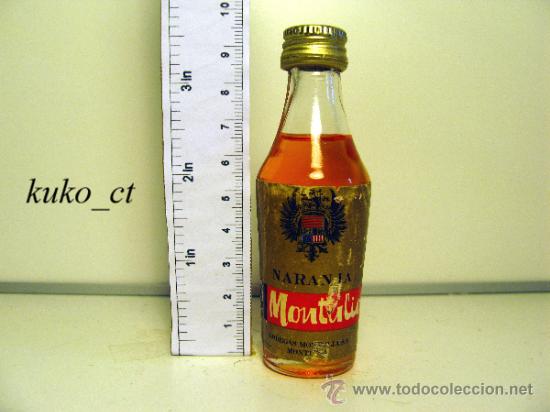 Sammlung von Weinen und Lik&ouml;ren: BOTELLITA BOTELLIN NARANJA MONTULIA BODEGAS MONTULIA