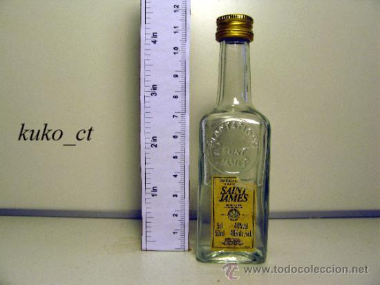 Sammlung von Weinen und Lik&ouml;ren: BOTELLITA BOTELLIN RON RHUM SAINT JAMES DESTILERIAS SAINT JAMES INTERNATIONAL PARIS