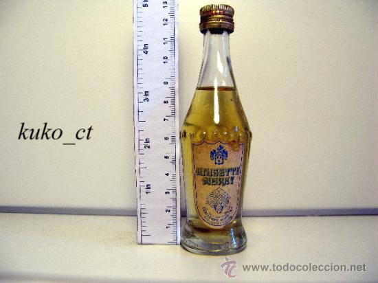 Collection of wines and liquors: BOTELLITA BOTELLIN ANISETTE MOREY