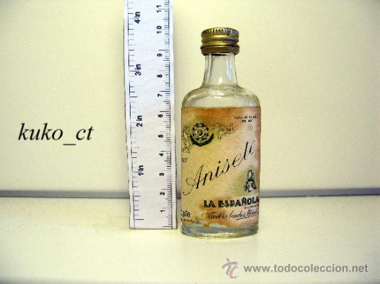 Sammlung von Weinen und Lik&ouml;ren: BOTELLITA BOTELLIN ANISETE LA ESPA&Ntilde;OLA BODEGAS TEODORO SANCHEZ