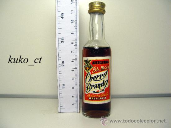Coleccionismo de vinos y licores: BOTELLITA BOTELLIN CHERRY BRANDY DESTILERIAS SANTA MARIA CA&Ntilde;ELLAS MALLORCA
