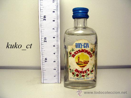 Sammlung von Weinen und Lik&ouml;ren: BOTELLITA BOTELLIN DRY GIN RAYMOND&acute;S DESTILERIAS BONET