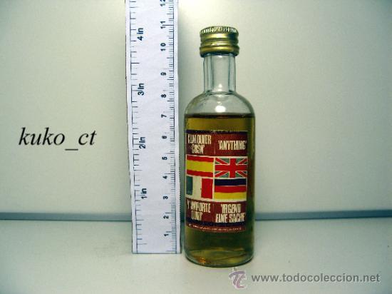 Collection of wines and liquors: BOTELLITA BOTELLIN CUALQUIER COSA DESTILERIAS GALIANA ALICANTE