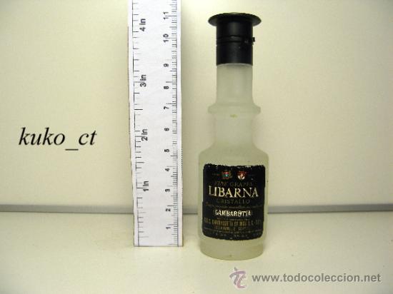 Sammlung von Weinen und Lik&ouml;ren: BOTELLITA BOTELLIN FINE GRAPPA LIBARNA CRISTALLO BODEGAS GAMBAROTTA