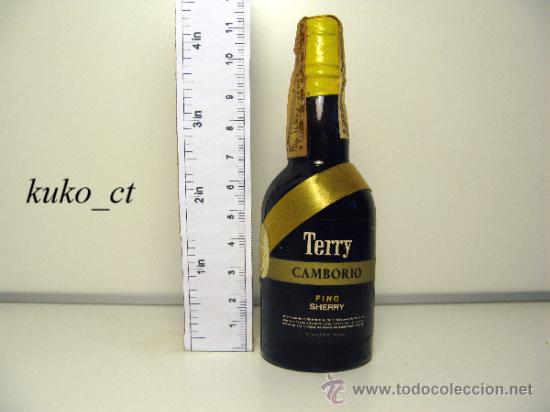 Sammlung von Weinen und Lik&ouml;ren: BOTELLITA BOTELLIN TERRY CAMBORIO FINO SHERRY DESTILERIAS TERRY