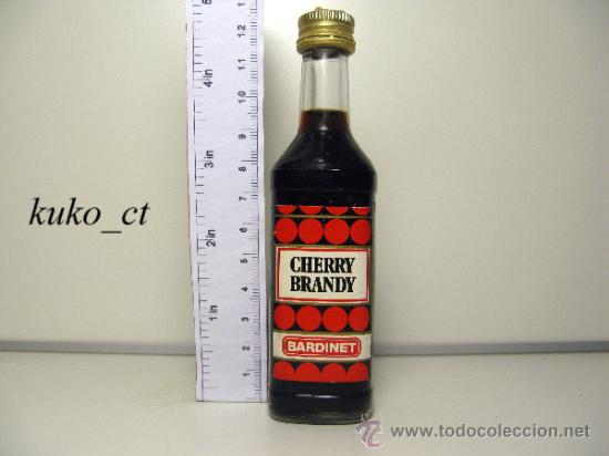 Coleccionismo de vinos y licores: BOTELLITA BOTELLIN CHERRY BRANDY DESTILERIAS BARDINET