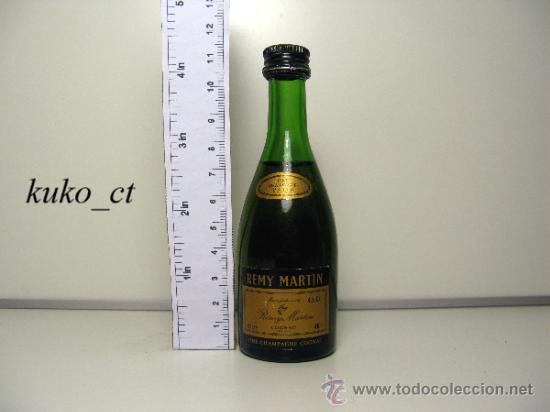 Collection of wines and liquors: BOTELLITA BOTELLIN COGNAC REMY MARTIN DESTILERIASREMY MARTIN