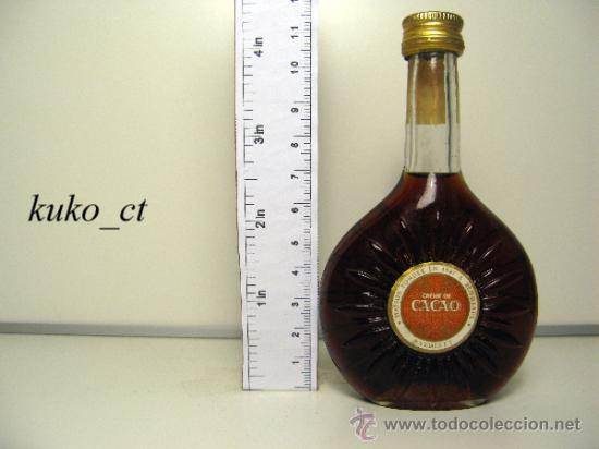 Collection of wines and liquors: BOTELLITA BOTELLIN CREME DE CACAO DESTILERIAS BARDINET