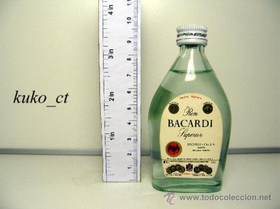 Sammlung von Weinen und Lik&ouml;ren: BOTELLITA BOTELLIN RON SUPERIOR BACARDI CARTA BLANCA