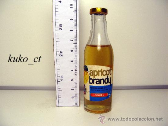 Coleccionismo de vinos y licores: BOTELLITA BOTELLIN BRANDY APRICOT DESTILERIAS SOREL