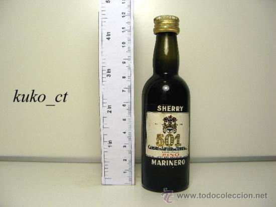 Sammlung von Weinen und Lik&ouml;ren: BOTELLITA BOTELLIN SHERRY 501 MARINERO FINO DESTILERIAS CARLOS JAVIER TERRY