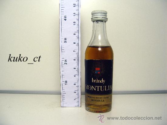 Coleccionismo de vinos y licores: BOTELLITA BOTELLIN BRANDY MONTULIA BODEGAS MONTULIA