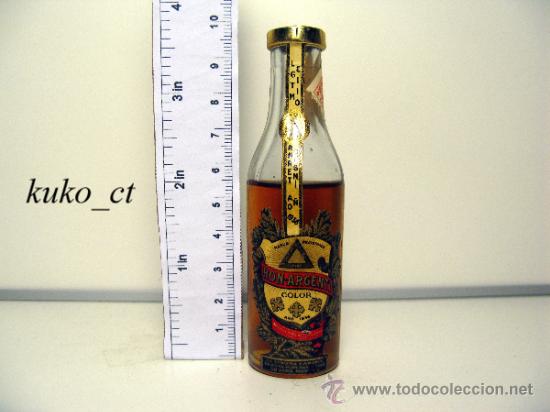 Sammlung von Weinen und Lik&ouml;ren: BOTELLITA BOTELLIN RON ARGENTI COLOR DESTILERIAS G.L. ARGENTI