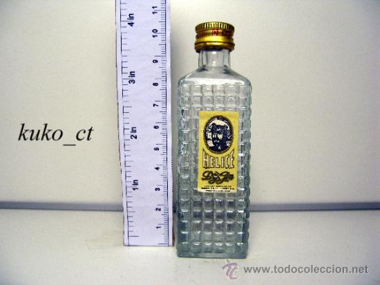 Sammlung von Weinen und Lik&ouml;ren: BOTELLITA BOTELLIN GIN DRY HELICE DESTILERIAS MOREY