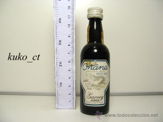 Sammlung von Weinen und Lik&ouml;ren: BOTELLITA BOTELLIN AMONTILLADO JEREZ SECO O&Ntilde;ANA BODEGAS GARVEY JEREZ