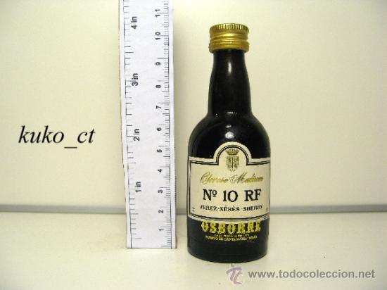Sammlung von Weinen und Lik&ouml;ren: BOTELLITA BOTELLIN OLOROSO MEDIUM N&ordm;10 RF OSBORNE BODEGAS OSBORNE PUERTO SANTA MARIA