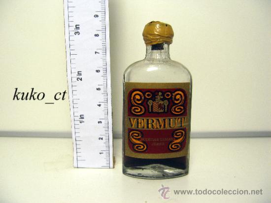 Sammlung von Weinen und Lik&ouml;ren: BOTELLITA BOTELLIN VERMUT BODEGAS TAMAYO JEREZ